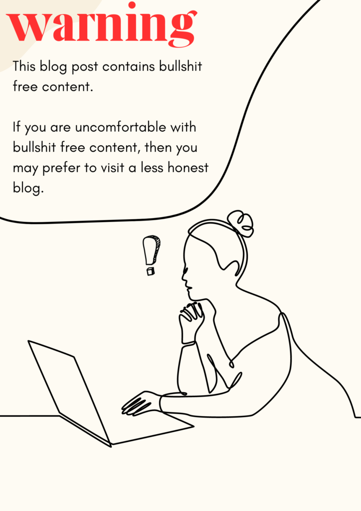 bullshit free honest content